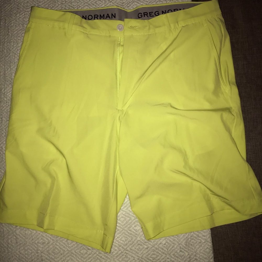 Greg Norman Collection Yellow Hybrid Shorts